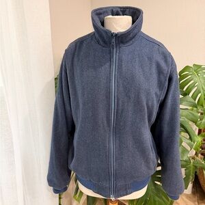 Pacific Trail Sportswear Blue Fleece Zip Jacket Vintage Outdoor Large